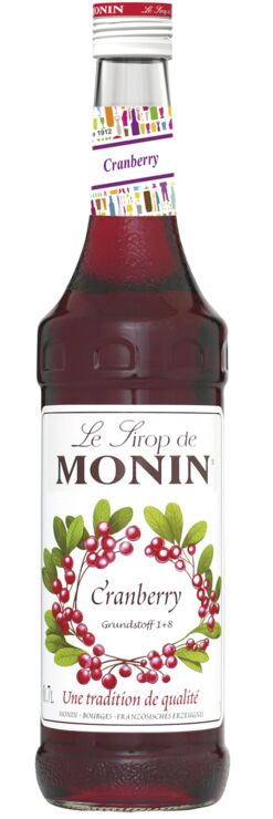 Monin Cranberry Sirup (1+8) MHD 11.24